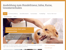 Tablet Screenshot of hundefriseur.net